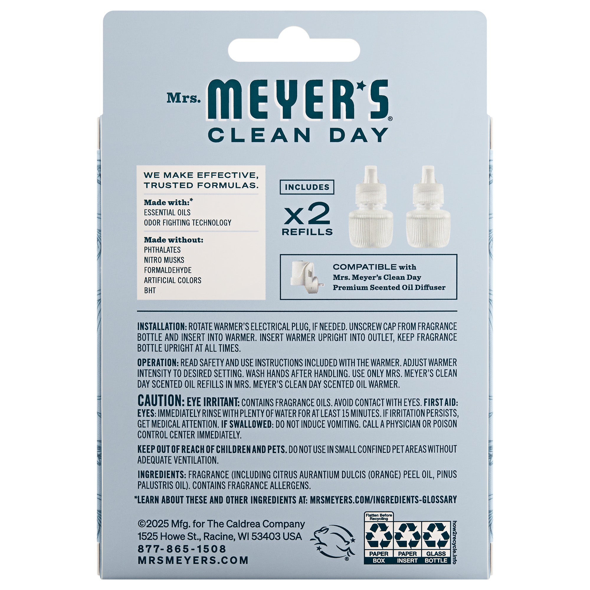 Snowdrop Plug In Scented Oil Refill. 2-Pack - Image 3