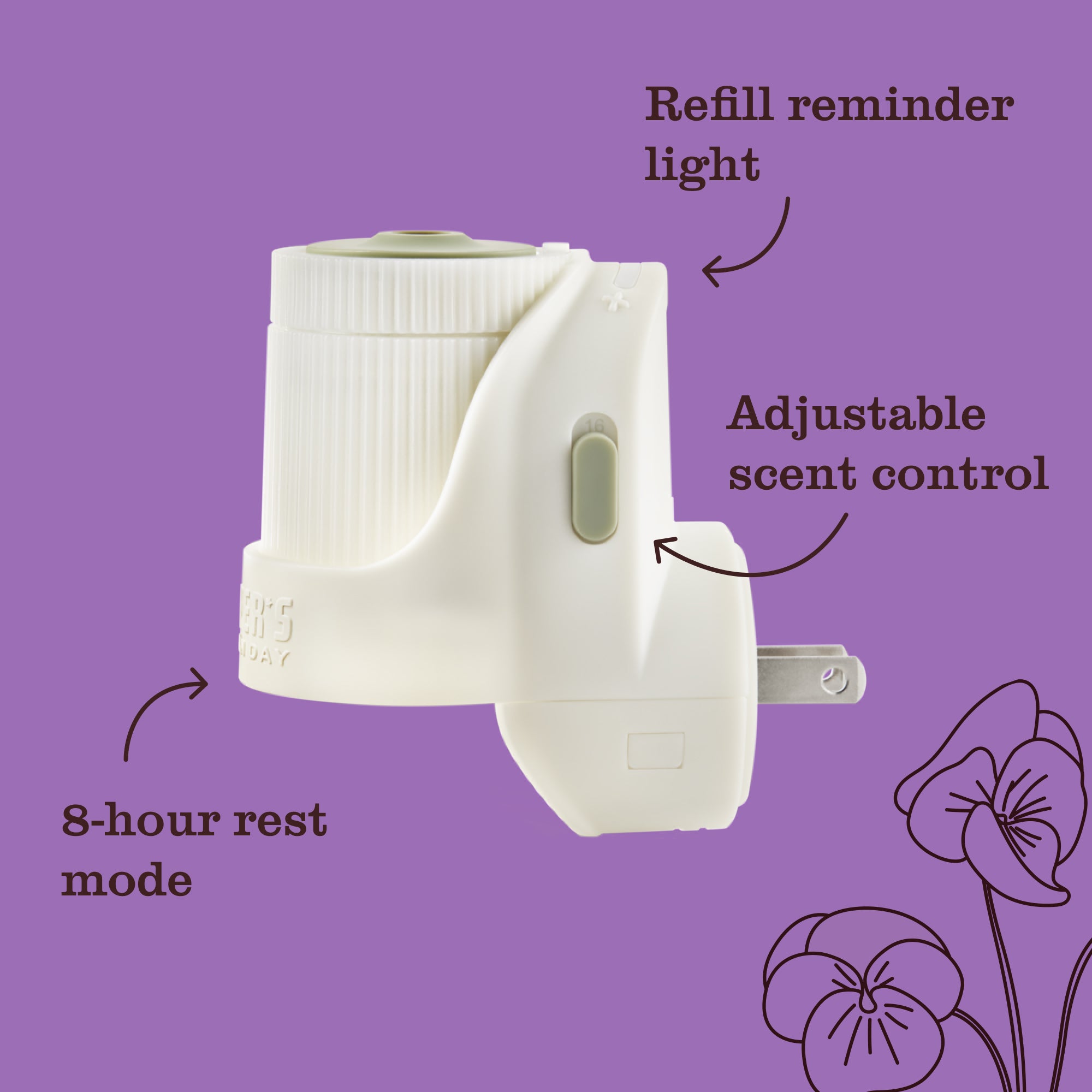 Compassion Flower Plug In Scented Oil Refill. 2-Pack - Image 7