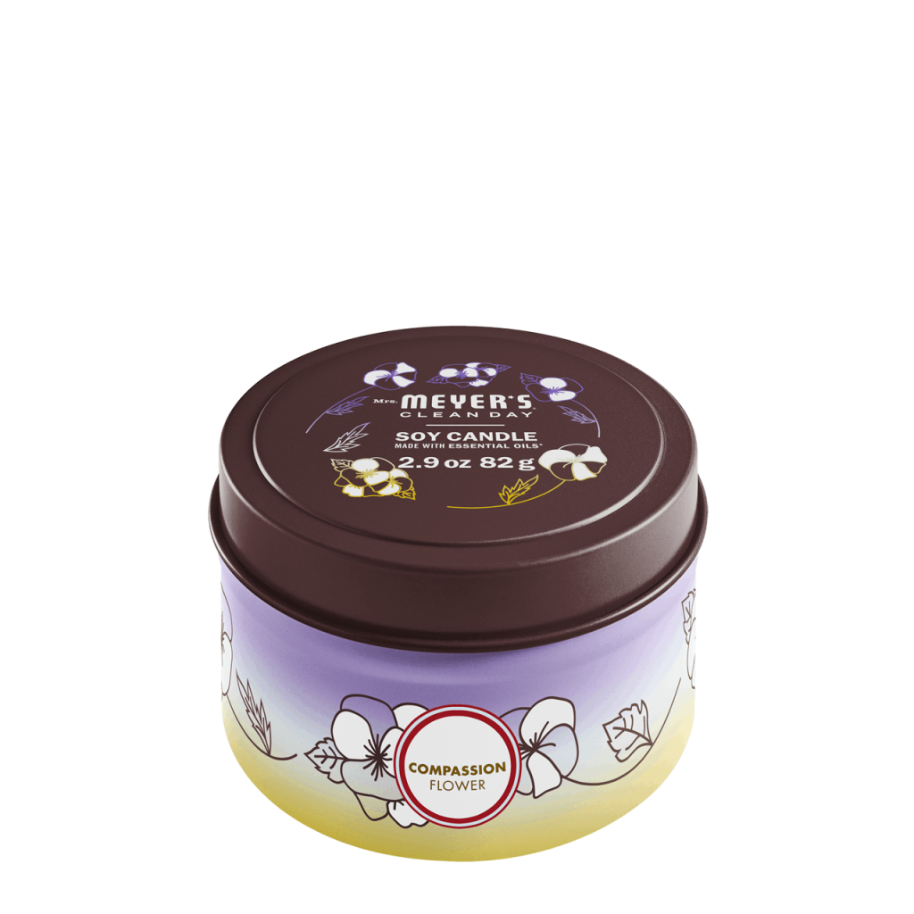 Compassion Flower Tin Candle