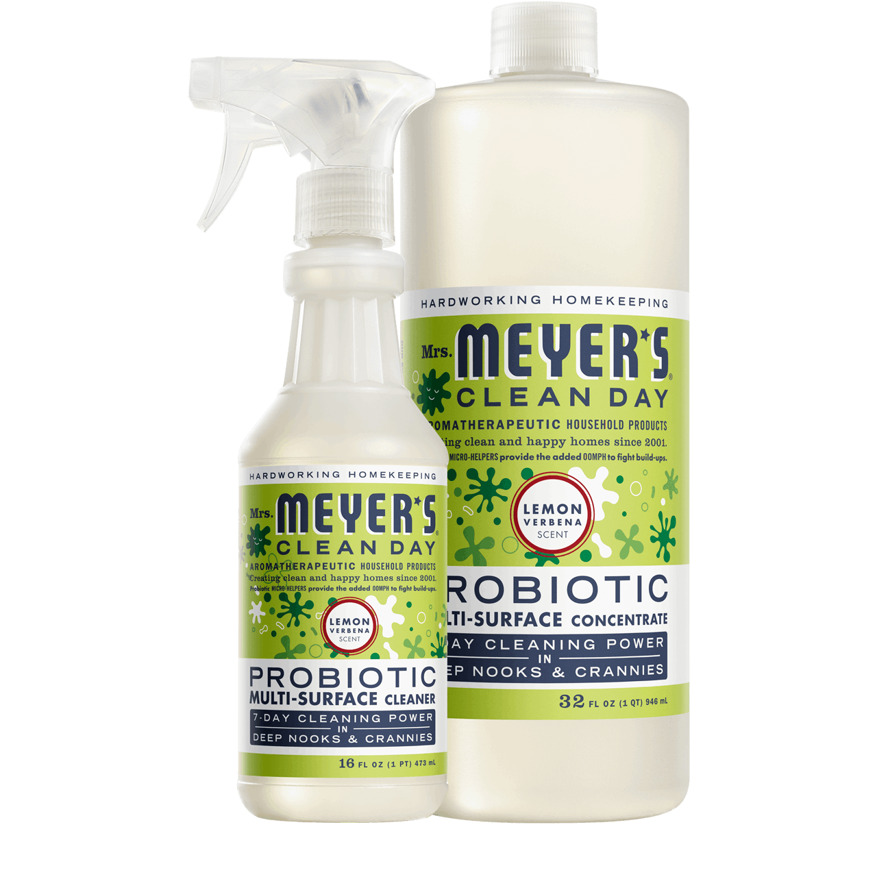 Lemon Verbena Probiotic Multi-Surface Cleaner & Concentrate Set